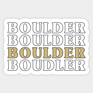Boulder Colorado Sticker